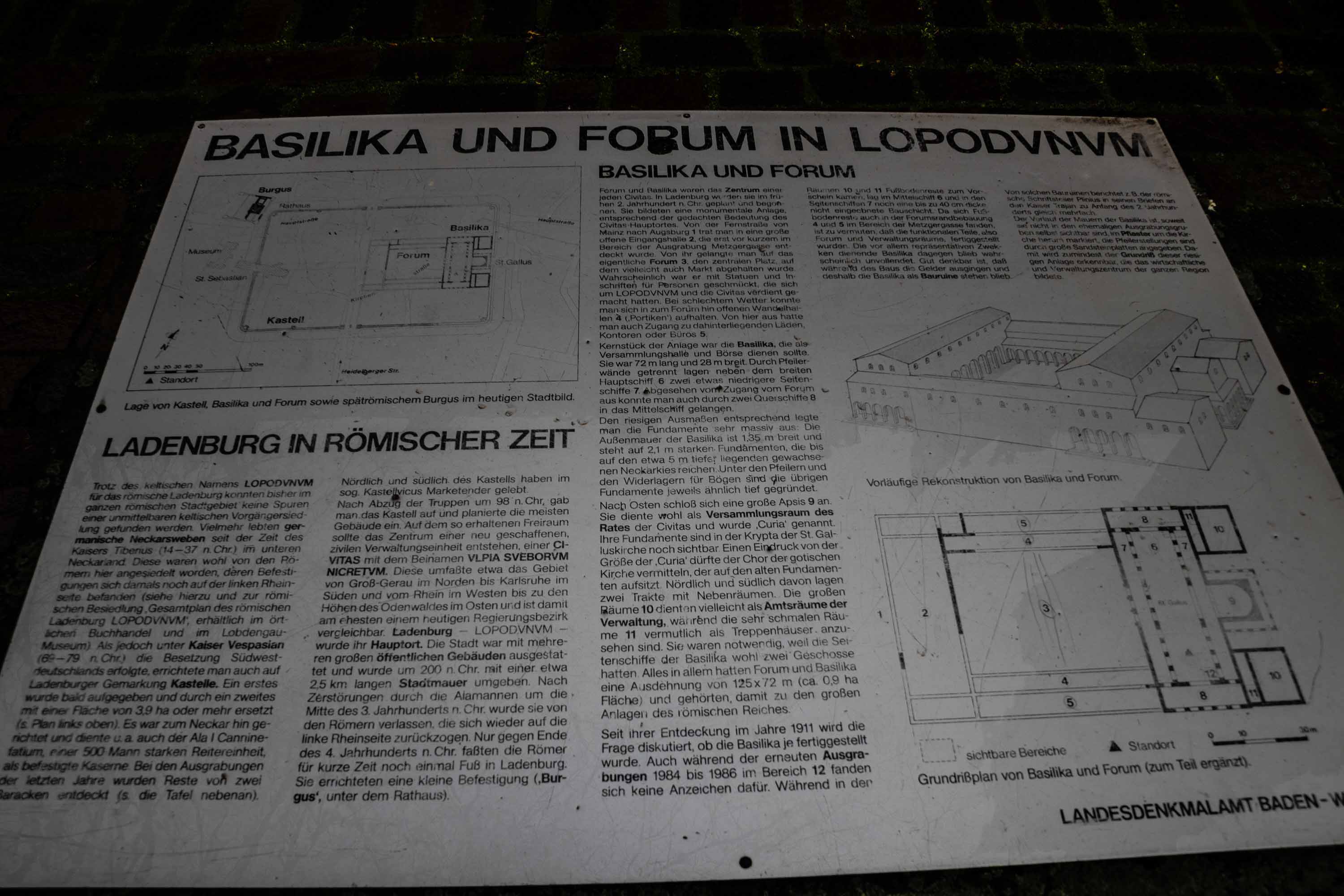 Lopodunum - Ladenburg - Lobdengau Museum