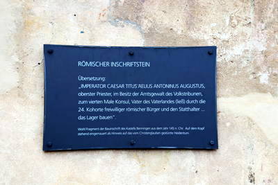 Benningen und Marbach: Bauinschrift und Kirche