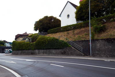 Brückenkopf Rheinheim Kastell auf Schweizer Seite