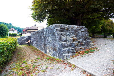 Brückenkopf Rheinheim Kastell auf Schweizer Seite