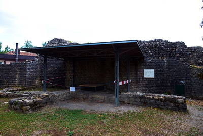 Brückenkopf Rheinheim Kastell auf Schweizer Seite