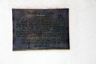 Brückenkopf Rheinheim Kastell auf Schweizer Seite