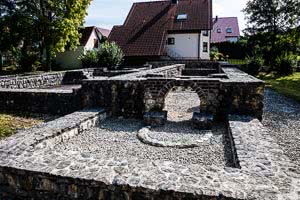 Ausgrabungen römische Villa Rustica Großsorheim, Entfernung 35,4 km