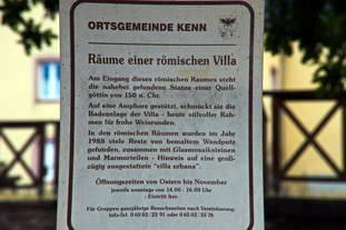 Keller einer römischen Villa - Kenn