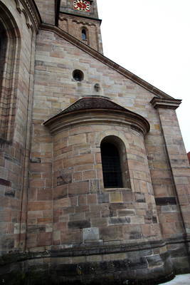 Kirche St. Vitus Ellwangen Kopf einer römischen Statue