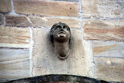 Kirche St. Vitus Ellwangen Kopf einer römischen Statue