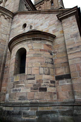 Kirche St. Vitus Ellwangen Kopf einer römischen Statue