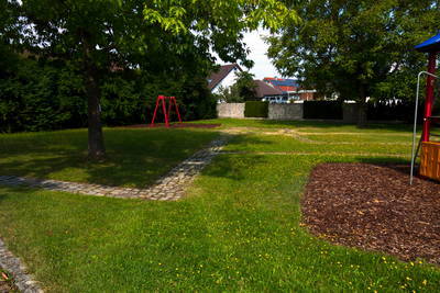 Kultbezirk Sontheim - Kultbezirk mit Infotafel