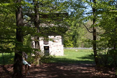 Limespalisade am Wp 3-15 mit Wachturm