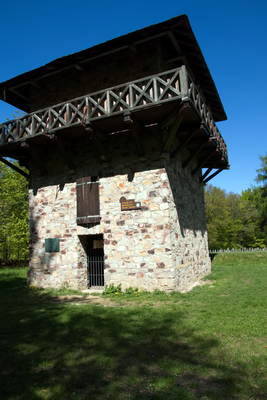 Limespalisade am Wp 3-15 mit Wachturm