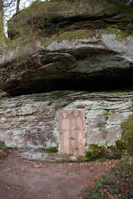 Ruine Heidelsburg - Relief
