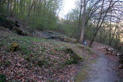 Römische Wasserleitung in Brey am Rhein