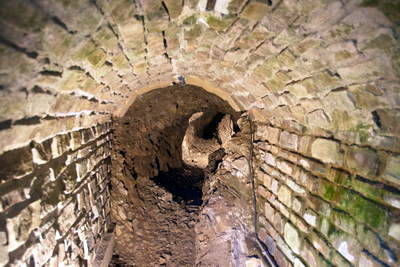 Römische Wasserleitung in Brey am Rhein