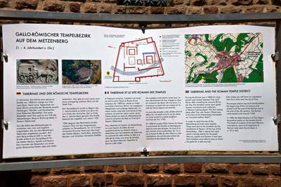 Römischer Tempelbezirk auf dem Metzenberg - Tawern
