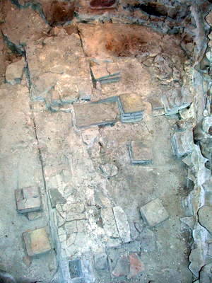 Villa Rustica Müllheim - Reste einer Hypokaustenheizung