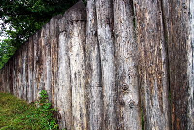 rekonstruierter Limes Wachturm in Großerlach (Heidenbuckel)