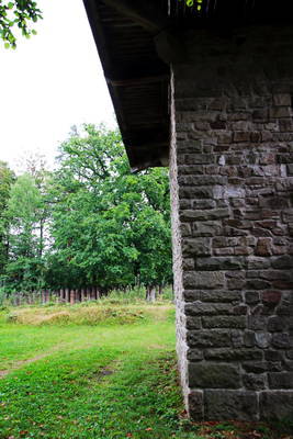 rekonstruierter Limes Wachturm in Großerlach (Heidenbuckel)