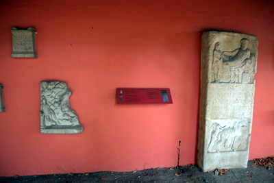 rekonstruierter Porticus in Dormagen