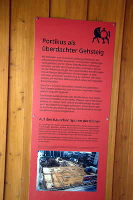 rekonstruierter Porticus in Dormagen