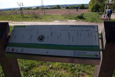 restauriertes Teilstück einer Römerstraße in Rödermark