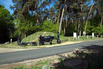 restauriertes Teilstück einer Römerstraße in Rödermark