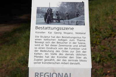 restauriertes Teilstück einer Römerstraße in Rödermark