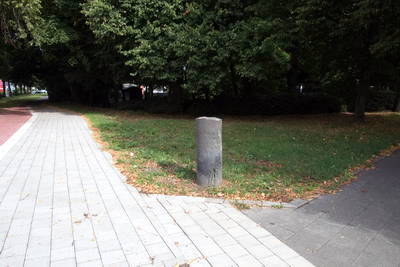 römische Orte Neuss - Meilenstein