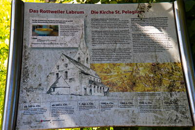 römische Stadt Rottweil - Rottweiler Labrum, Pelagius-Kirche, Thermen II (Zivilbad)