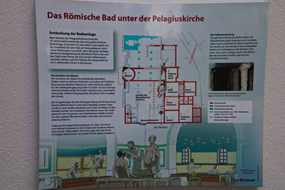 römische Stadt Rottweil - Rottweiler Labrum, Pelagius-Kirche, Thermen II