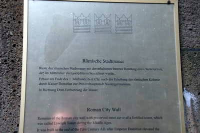 römische Stadtmauer und Türme Köln